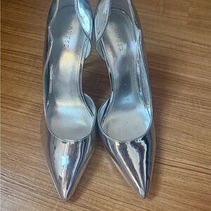 Guess Silver Stiletto Heels